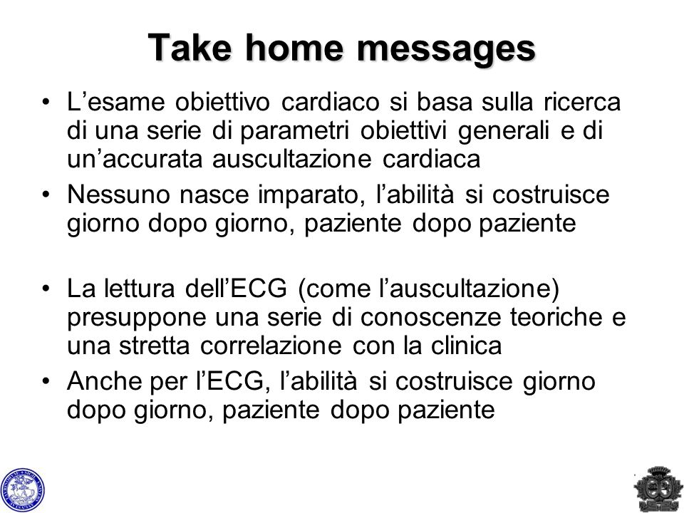 Take home messages