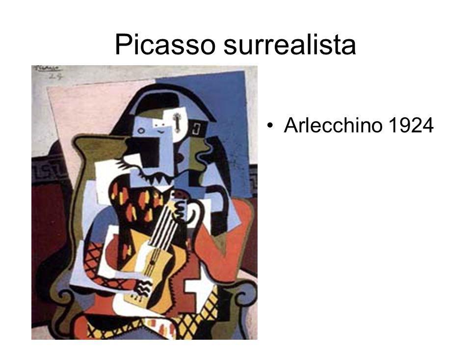 Picasso surrealista Arlecchino 1924