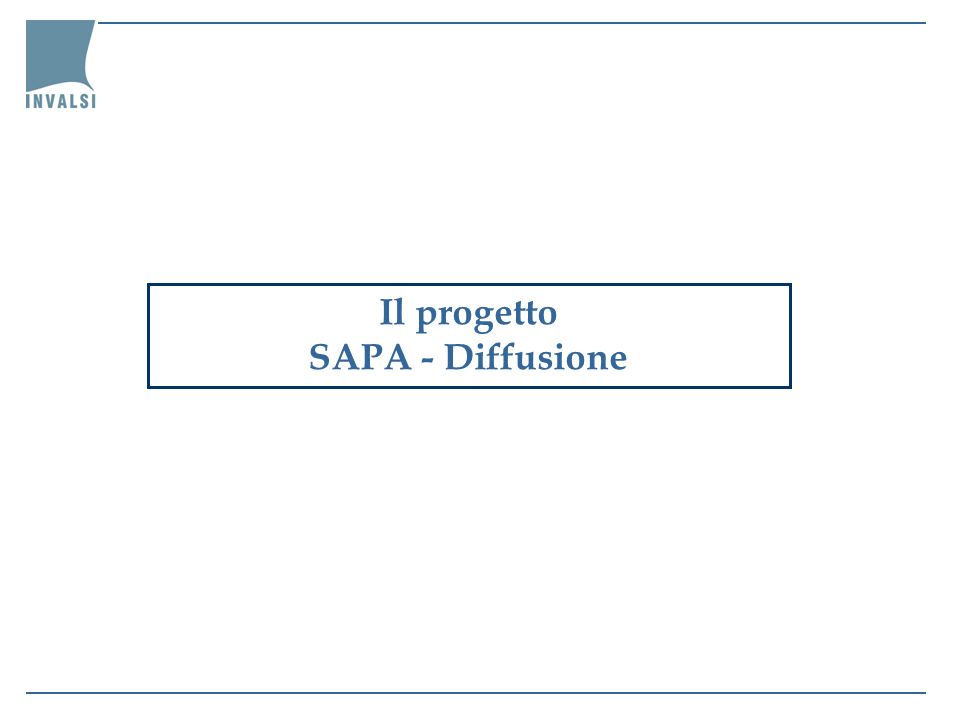 Il progetto SAPA - Diffusione