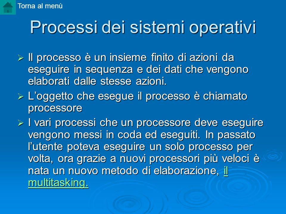Processi dei sistemi operativi