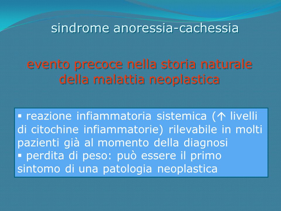 sindrome anoressia-cachessia