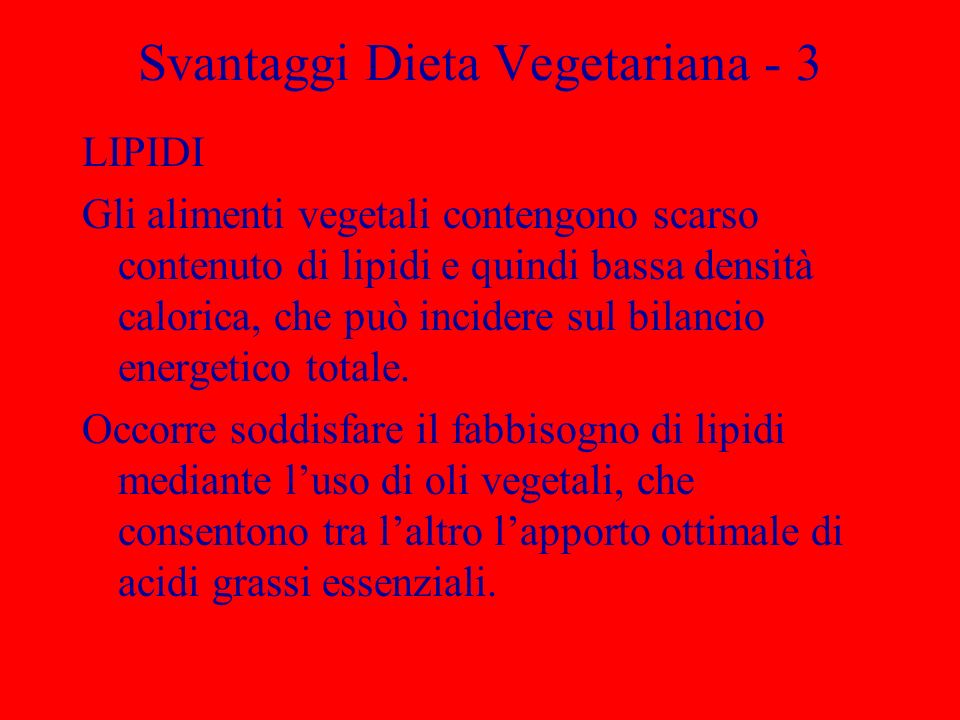 Svantaggi Dieta Vegetariana - 3