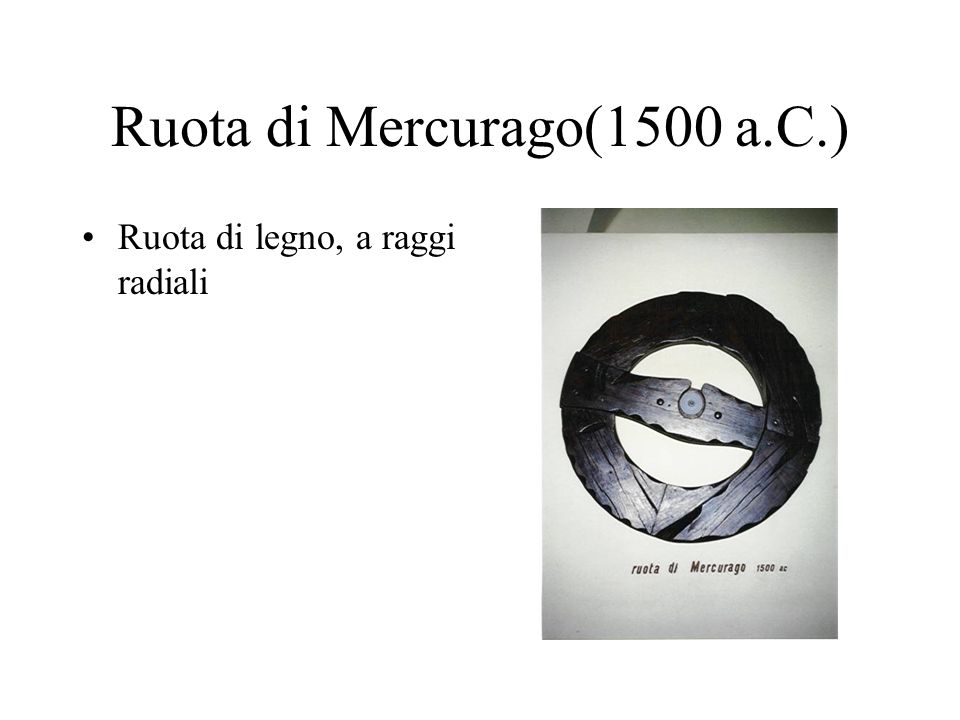 Ruota di Mercurago(1500 a.C.)