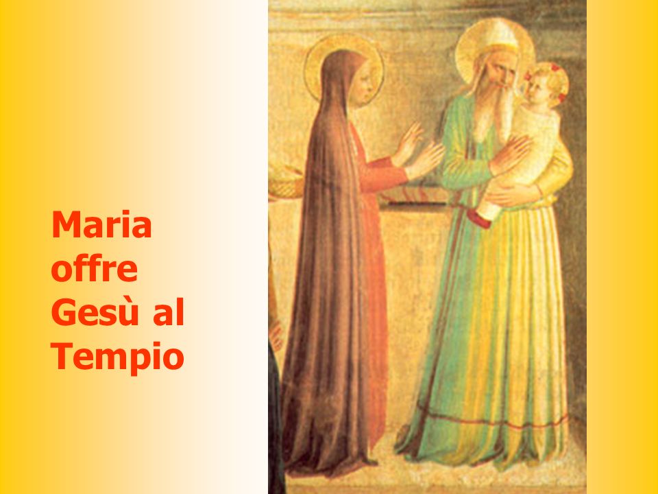 Maria offre Gesù al Tempio