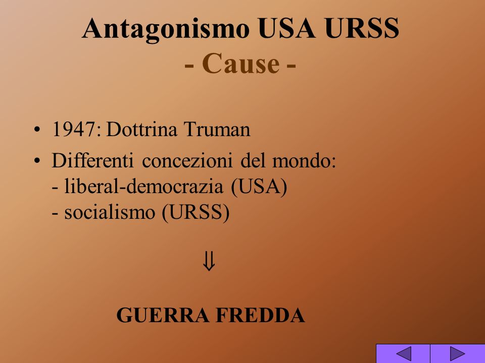 Antagonismo USA URSS - Cause -