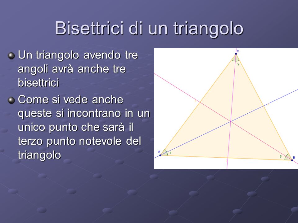 Bisettrici di un triangolo