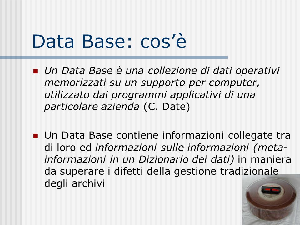 Data Base: cos’è