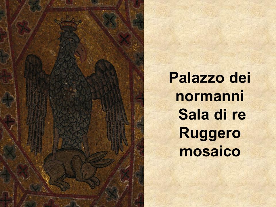 Palazzo dei normanni Sala di re Ruggero mosaico