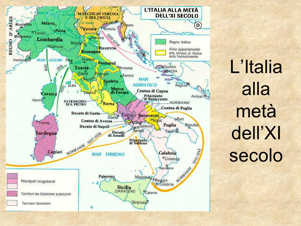 L’Italia alla metà dell’XI secolo