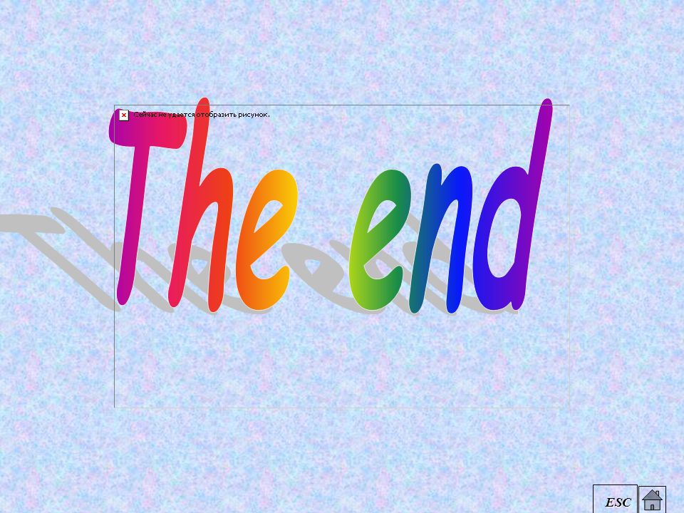 The end ESC
