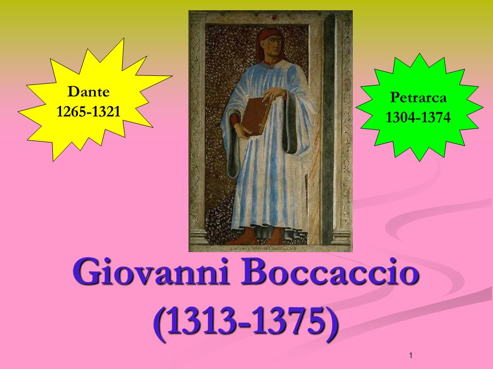Giovanni Boccaccio ( )