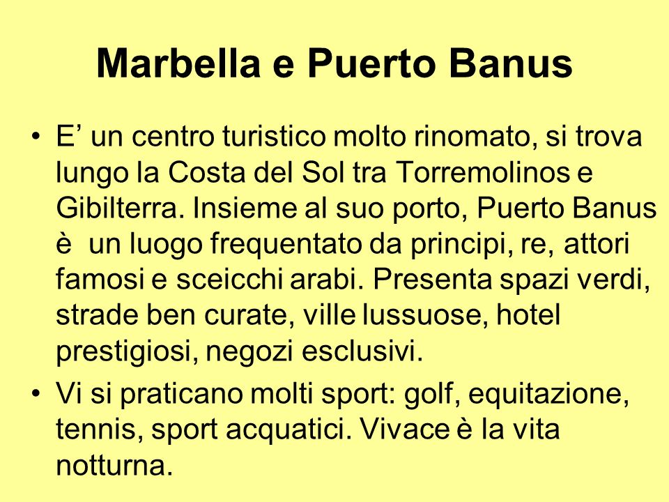Marbella e Puerto Banus