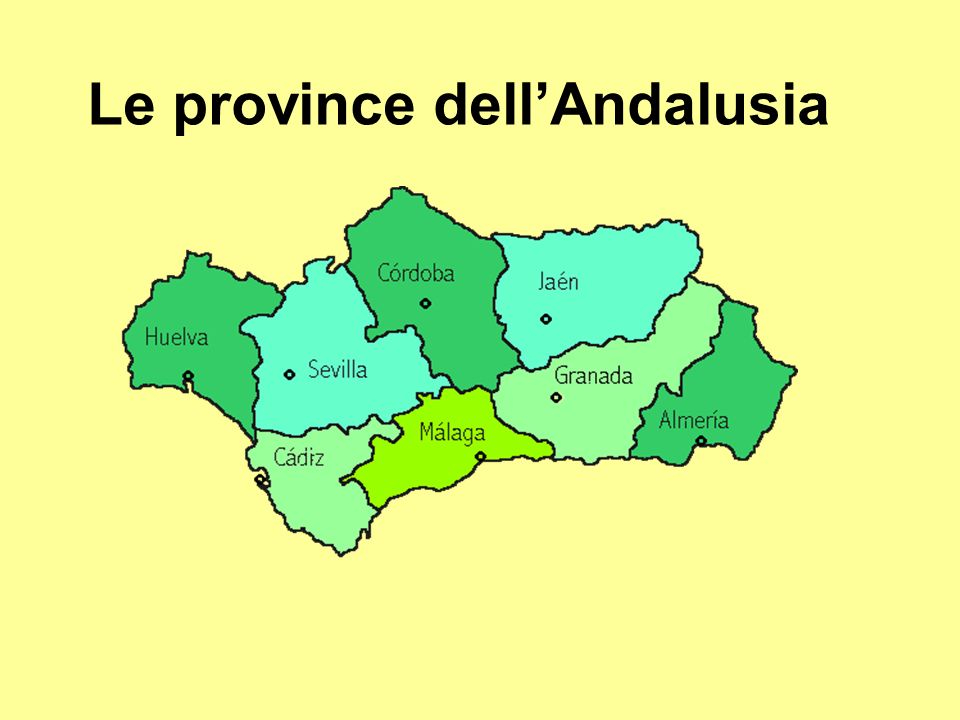 Le province dell’Andalusia