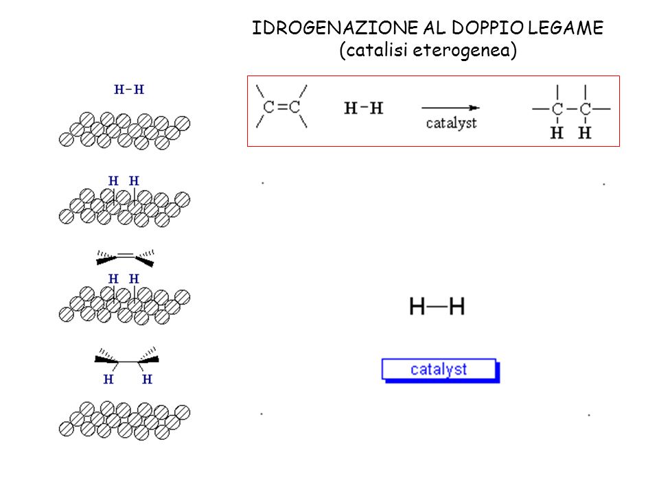 IDROGENAZIONE AL DOPPIO LEGAME (catalisi eterogenea)