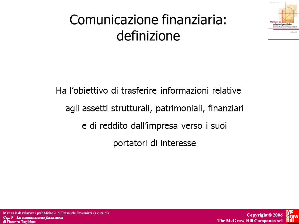 Comunicazione finanziaria: definizione