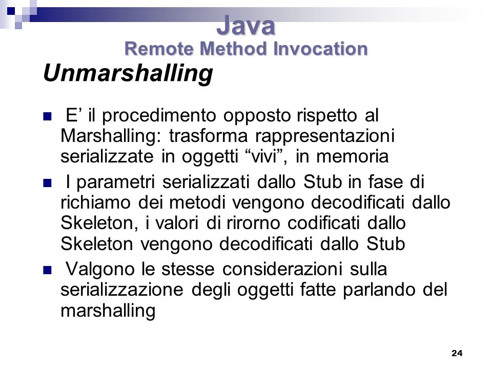 Java Remote Method Invocation