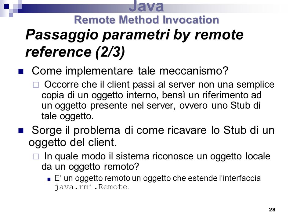 Passaggio parametri by remote reference (2/3)