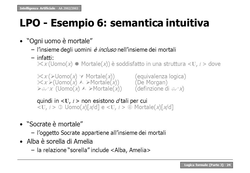 LPO - Esempio 6: semantica intuitiva