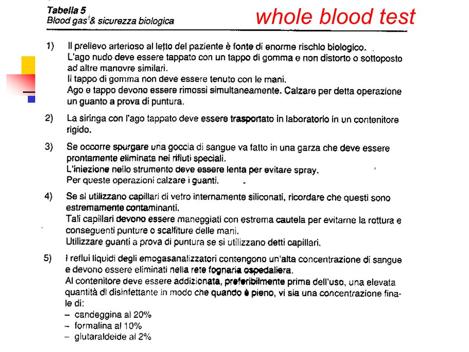 whole blood test