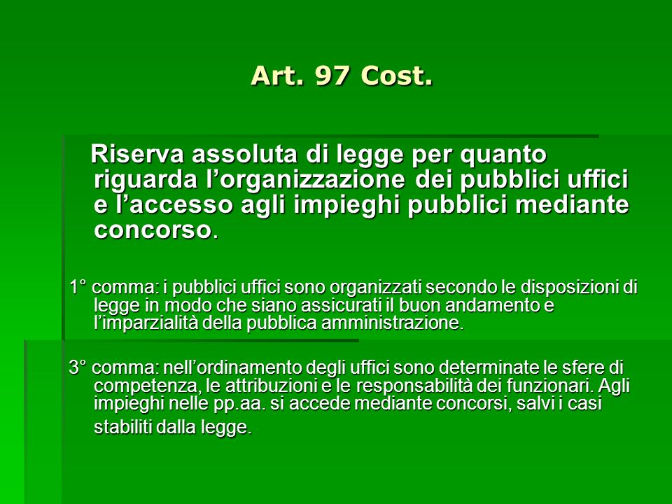 Art. 97 Cost.