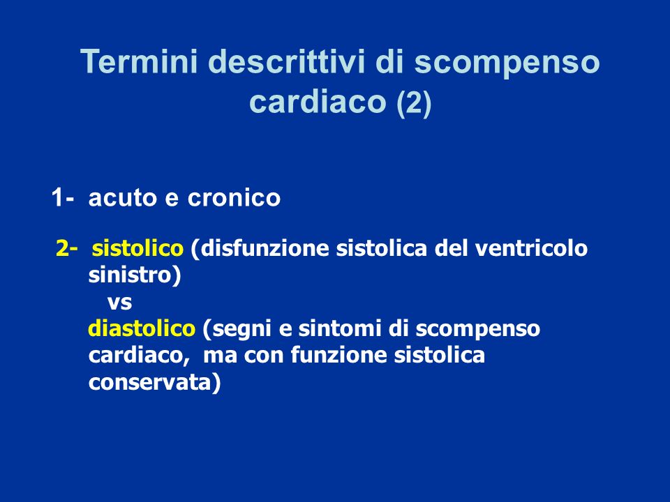 Termini descrittivi di scompenso cardiaco (2)