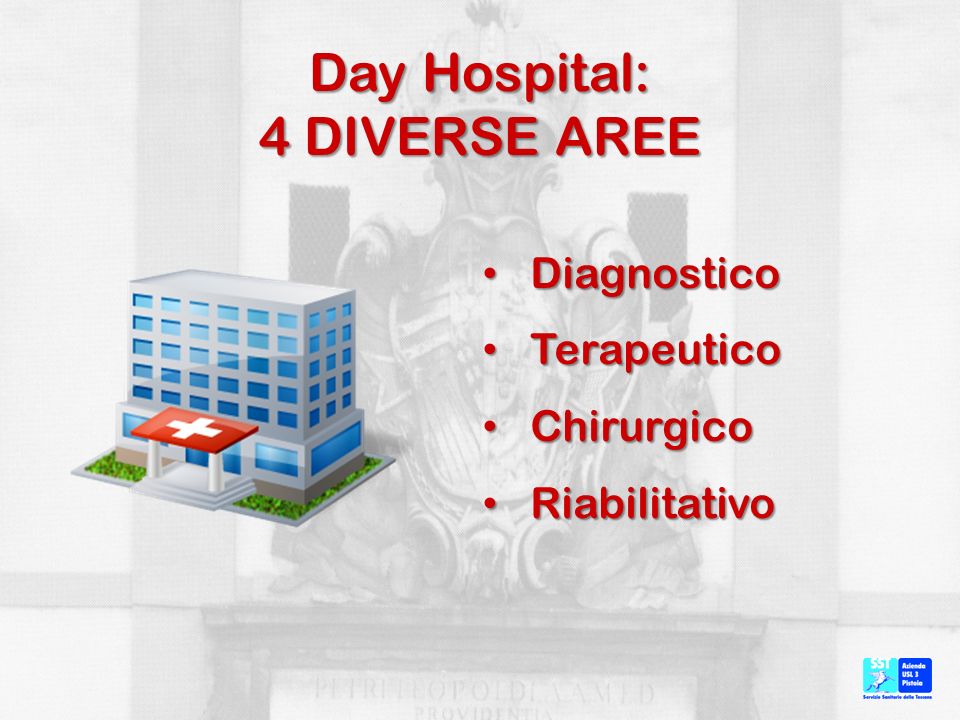 Day Hospital: 4 DIVERSE AREE
