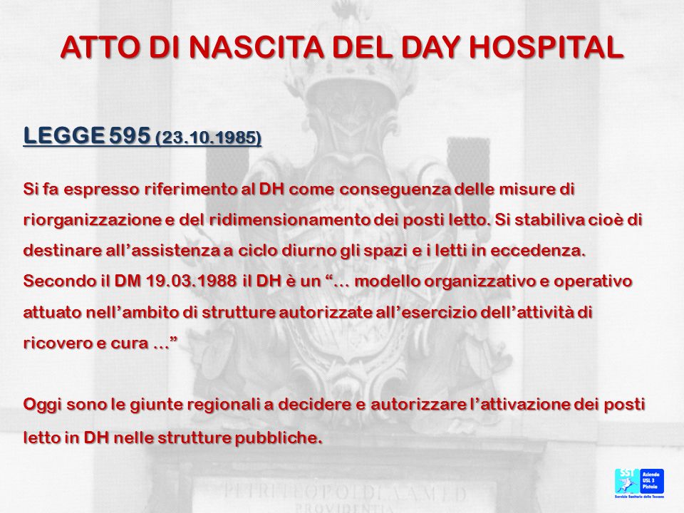 ATTO DI NASCITA DEL DAY HOSPITAL