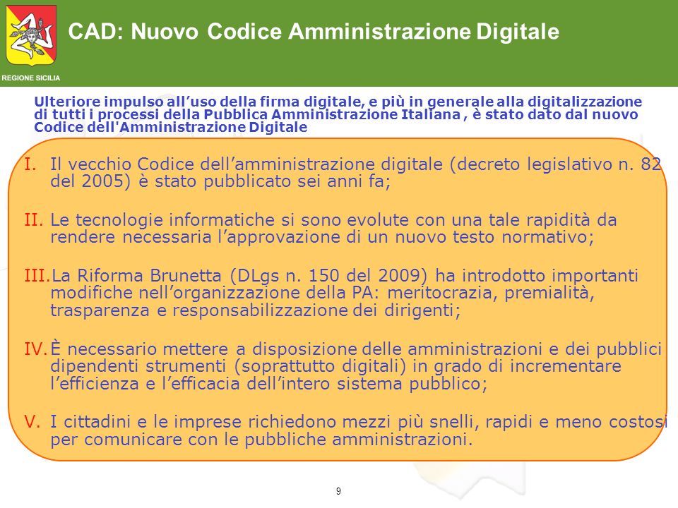CAD: Nuovo Codice Amministrazione Digitale