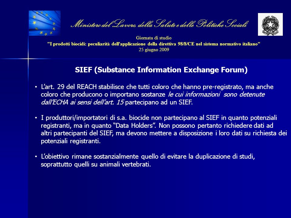 SIEF (Substance Information Exchange Forum)