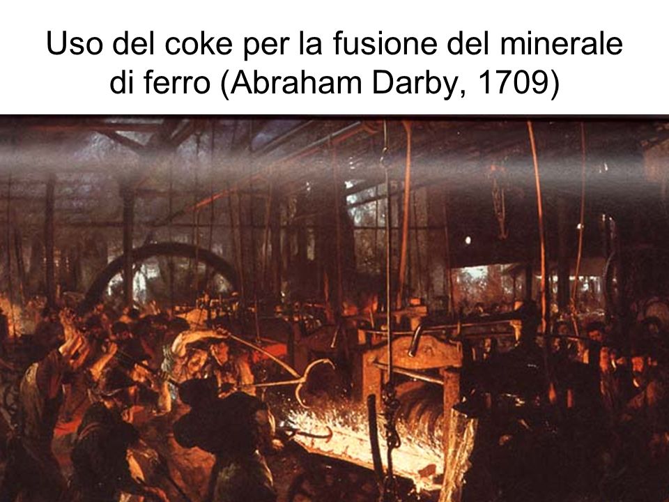 Uso del coke per la fusione del minerale di ferro (Abraham Darby, 1709)