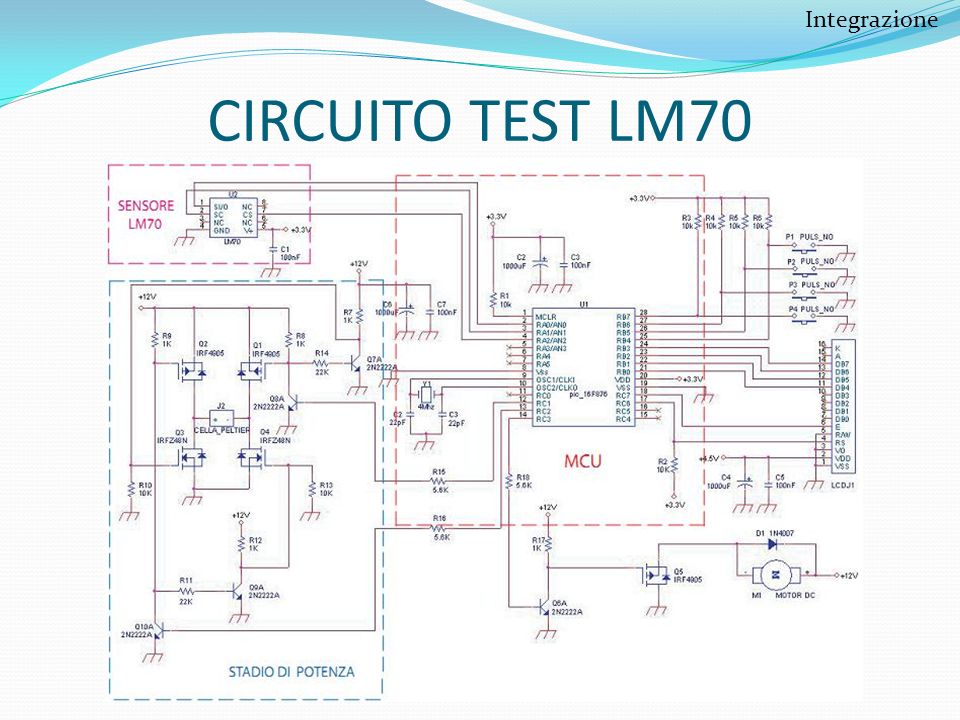 Integrazione CIRCUITO TEST LM70