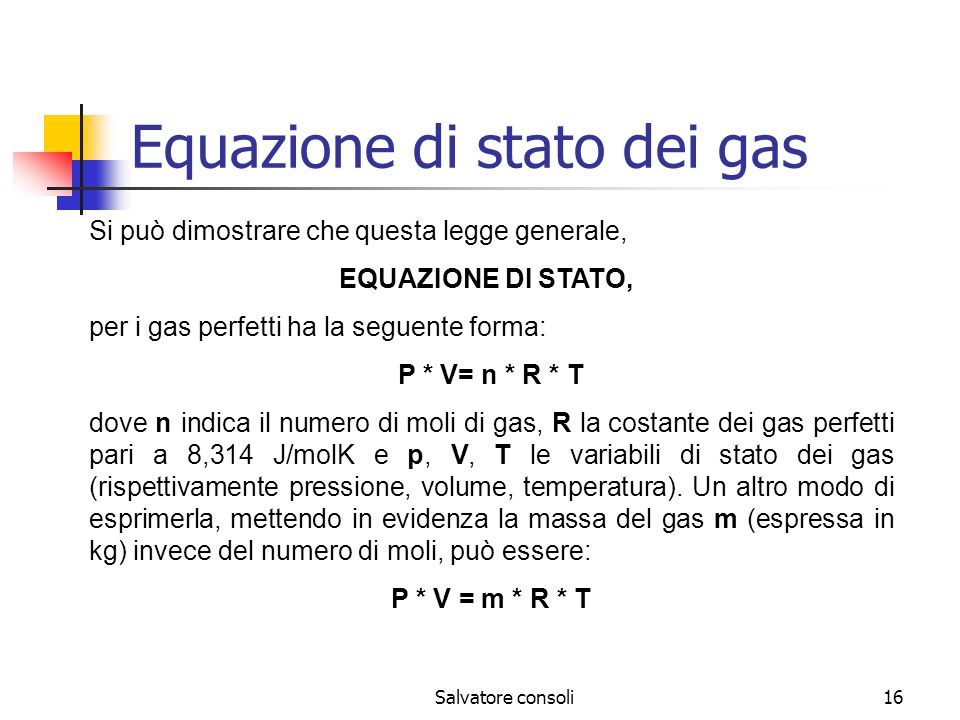 Equazione di stato dei gas