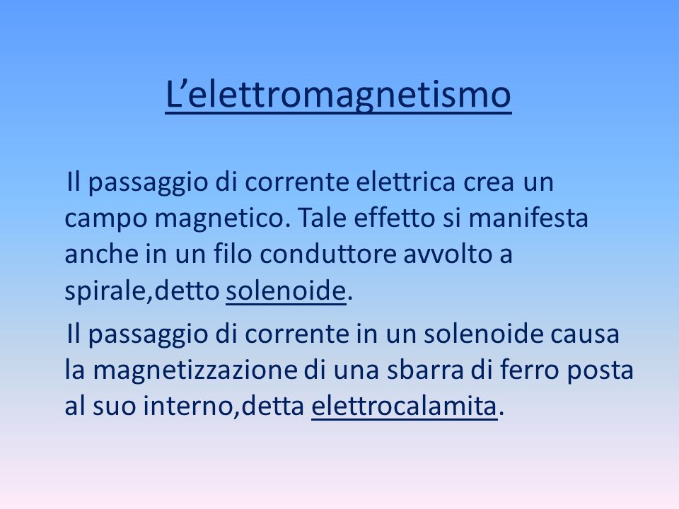 L’elettromagnetismo