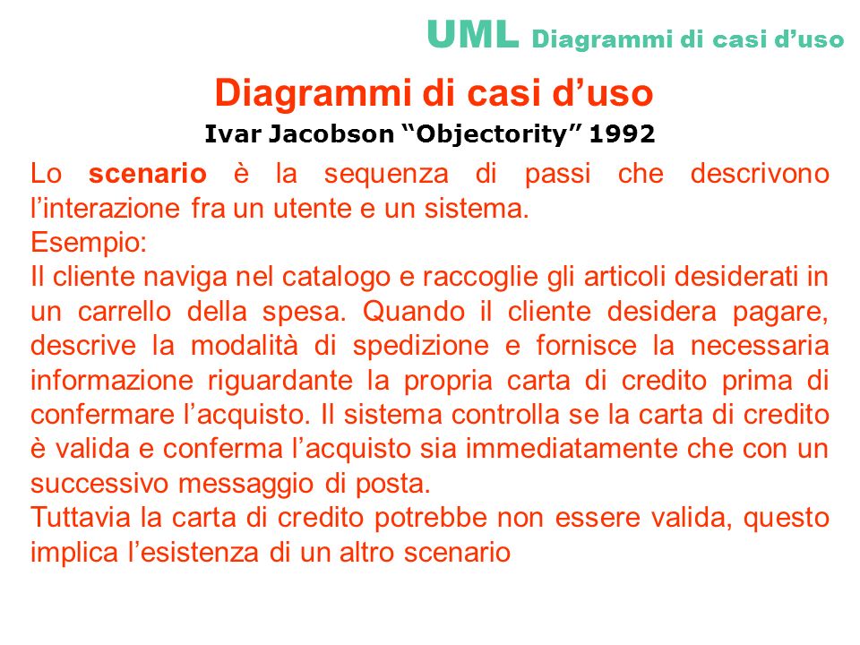 UML Diagrammi di casi d’uso