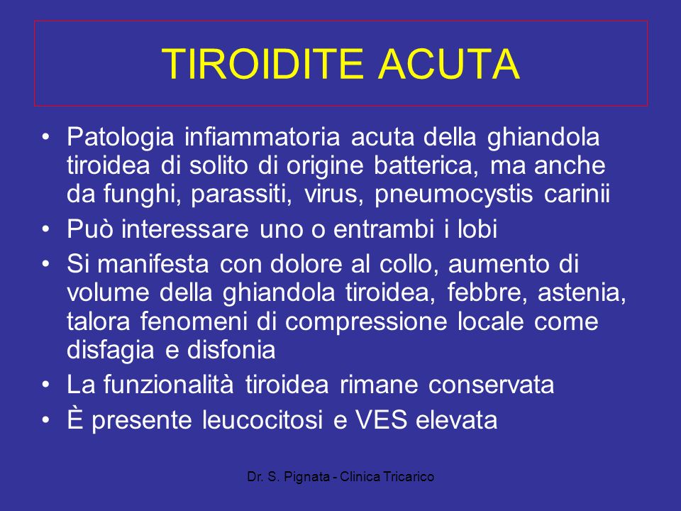 Dr. S. Pignata - Clinica Tricarico