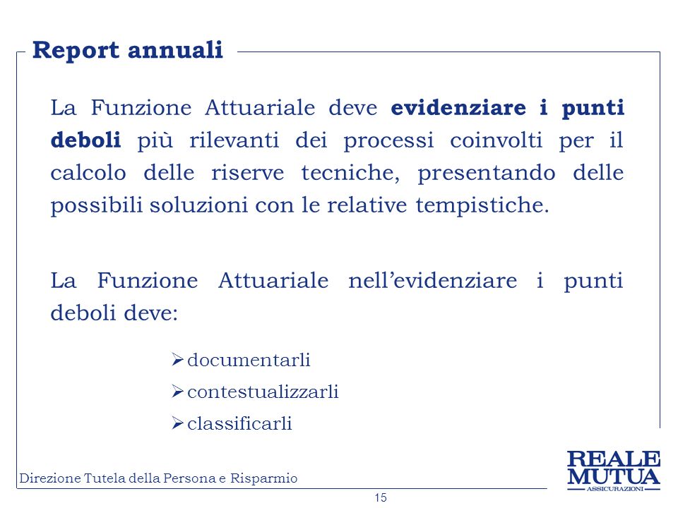 Report annuali