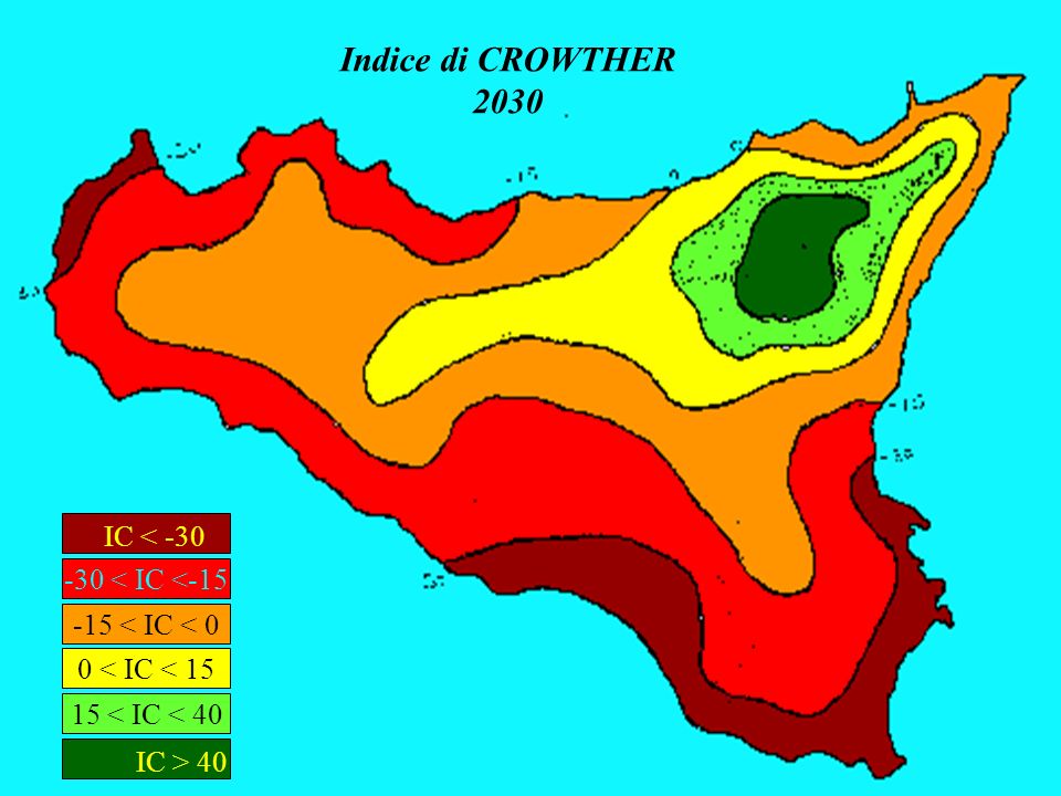 Indice di CROWTHER 2030 IC < -30 IC > < IC <-15