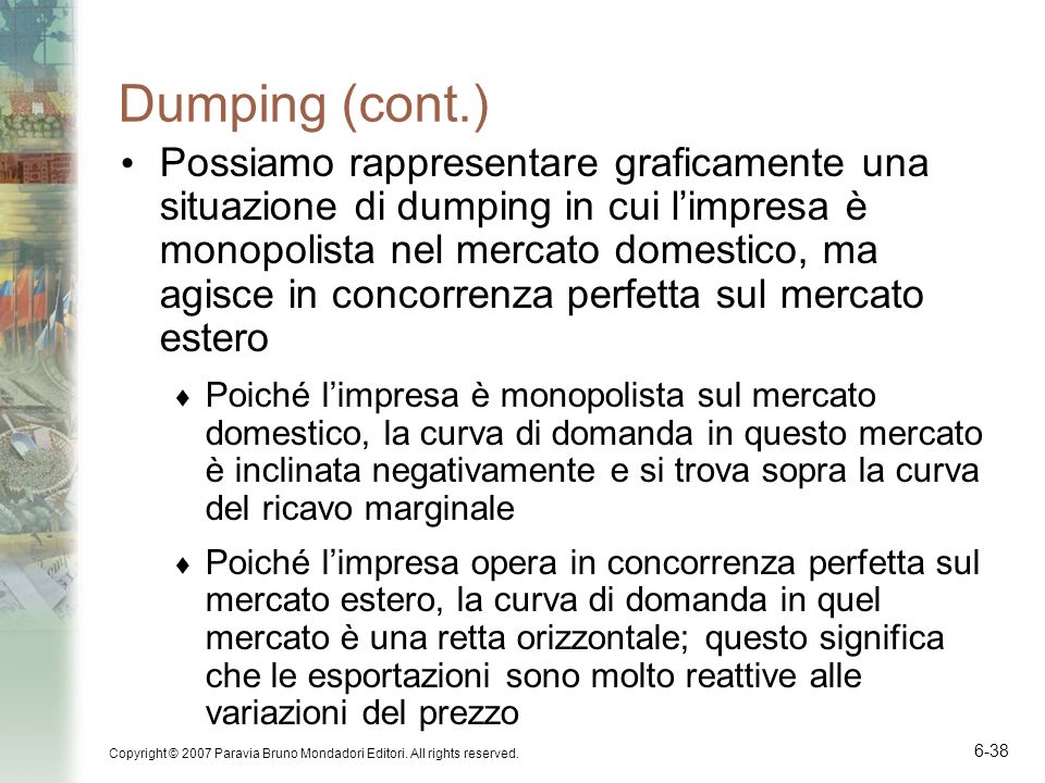 Dumping (cont.)