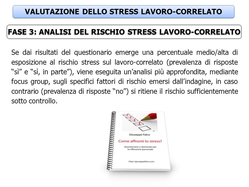 VALUTAZIONE DELLO STRESS LAVORO-CORRELATO