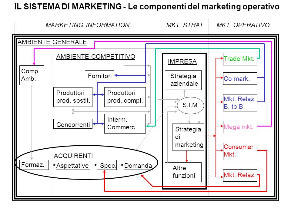 IL SISTEMA DI MARKETING - Le componenti del marketing operativo
