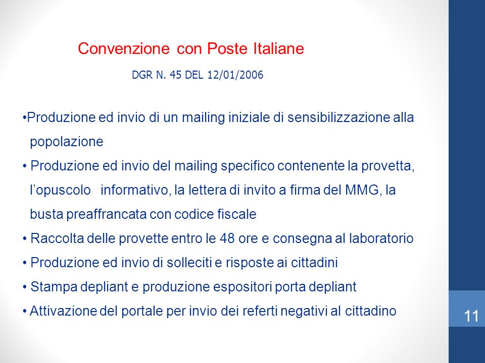 Convenzione con Poste Italiane