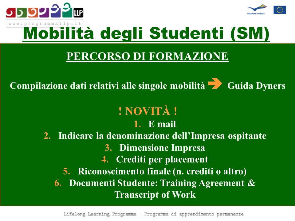 Mobilità degli Studenti (SM)