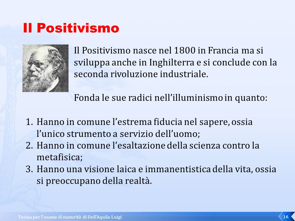 Il Positivismo Il Positivismo nasce nel 1800 in Francia ma si sviluppa anche in Inghilterra e si conclude con la seconda rivoluzione industriale.