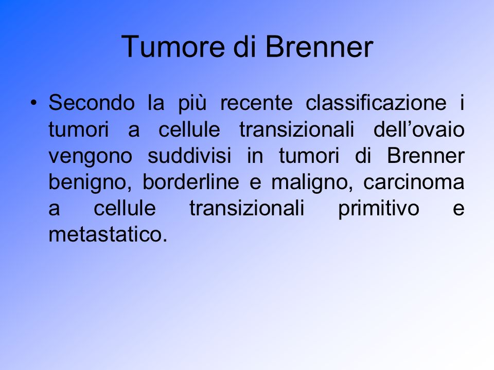 Tumore di Brenner