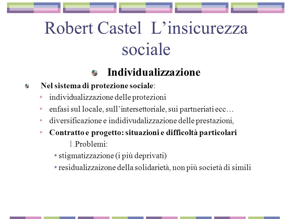 Robert Castel L’insicurezza sociale