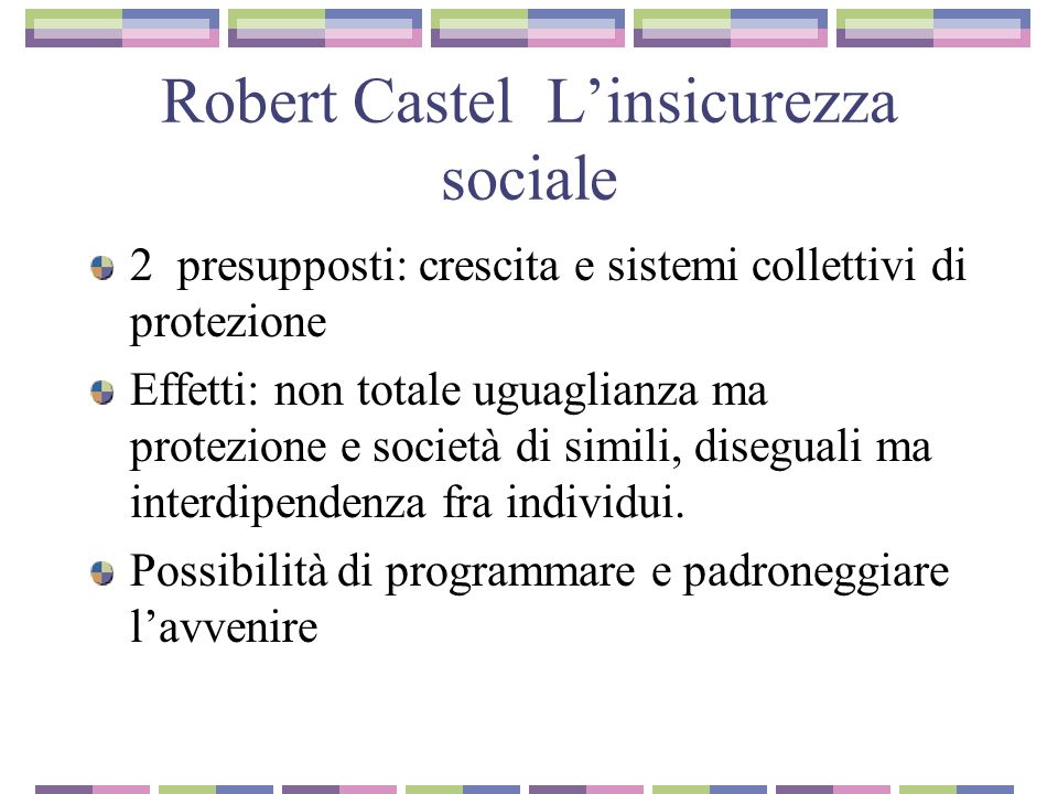 Robert Castel L’insicurezza sociale