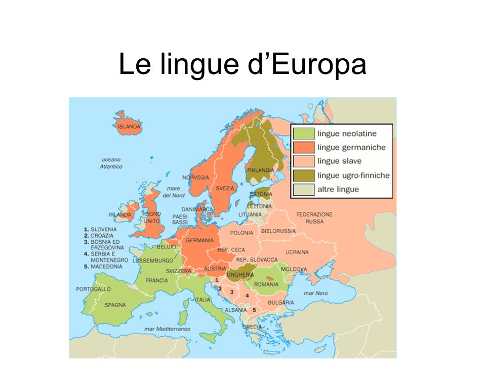 Le lingue d’Europa