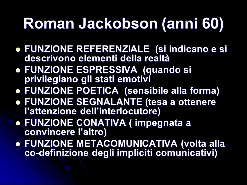 Roman Jackobson (anni 60)