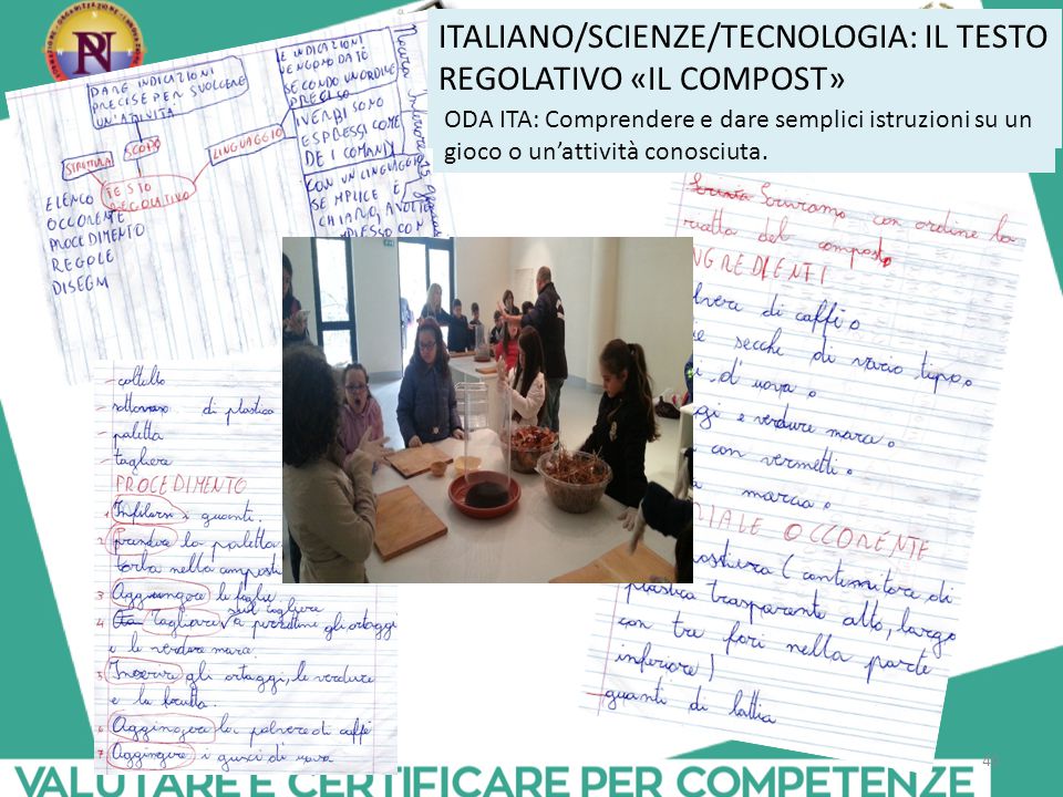 ITALIANO/SCIENZE/TECNOLOGIA: IL TESTO REGOLATIVO «IL COMPOST»