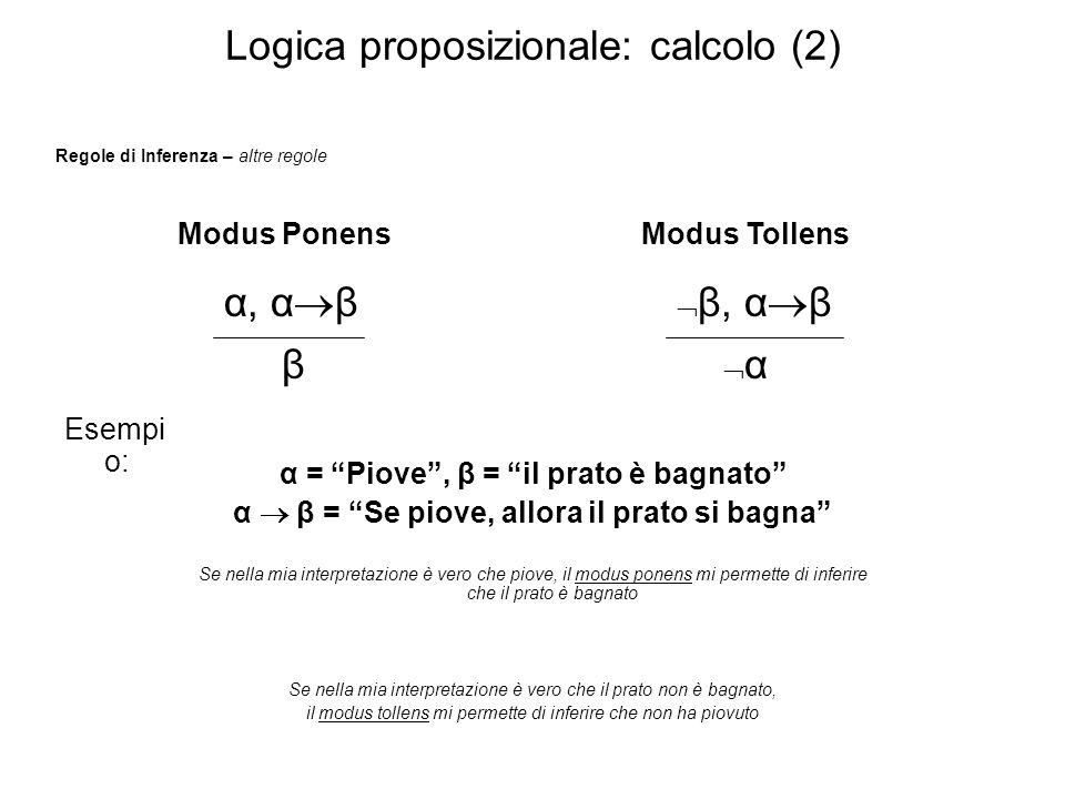 Logica proposizionale: calcolo (2)